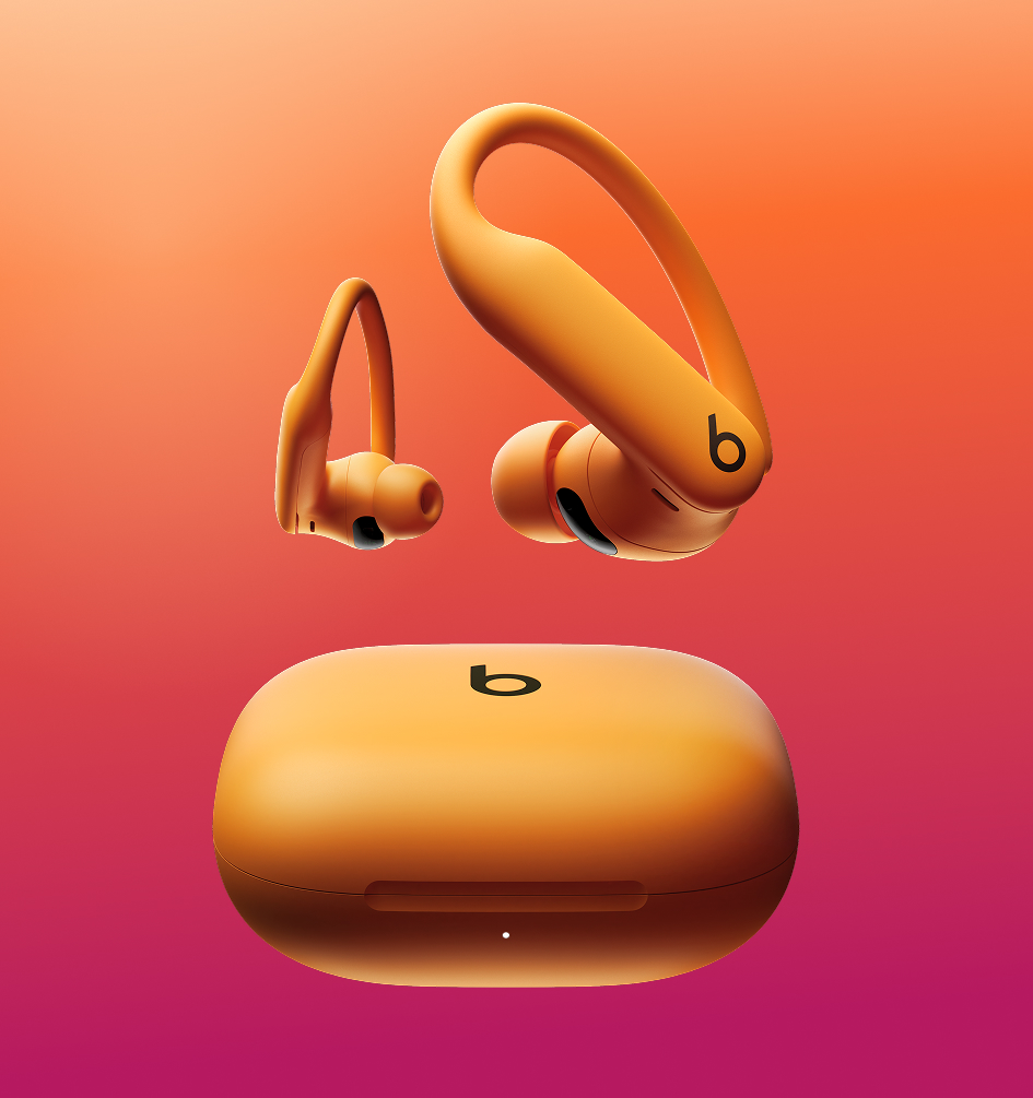 Powerbeats Pro 2 in Electric Orange color.
