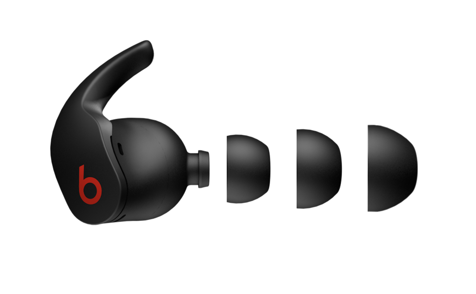 Illustration des tailles d’embout auriculaire des Beats Fit Pro : petite, moyenne, grande