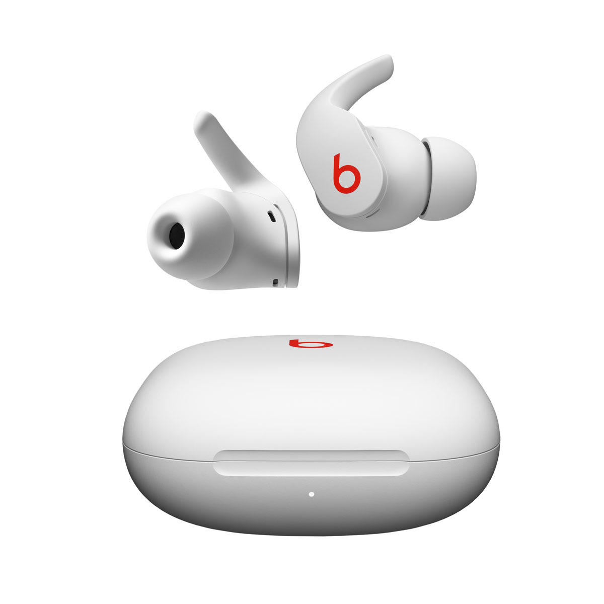 A pair of Beats Fit Pro earbuds