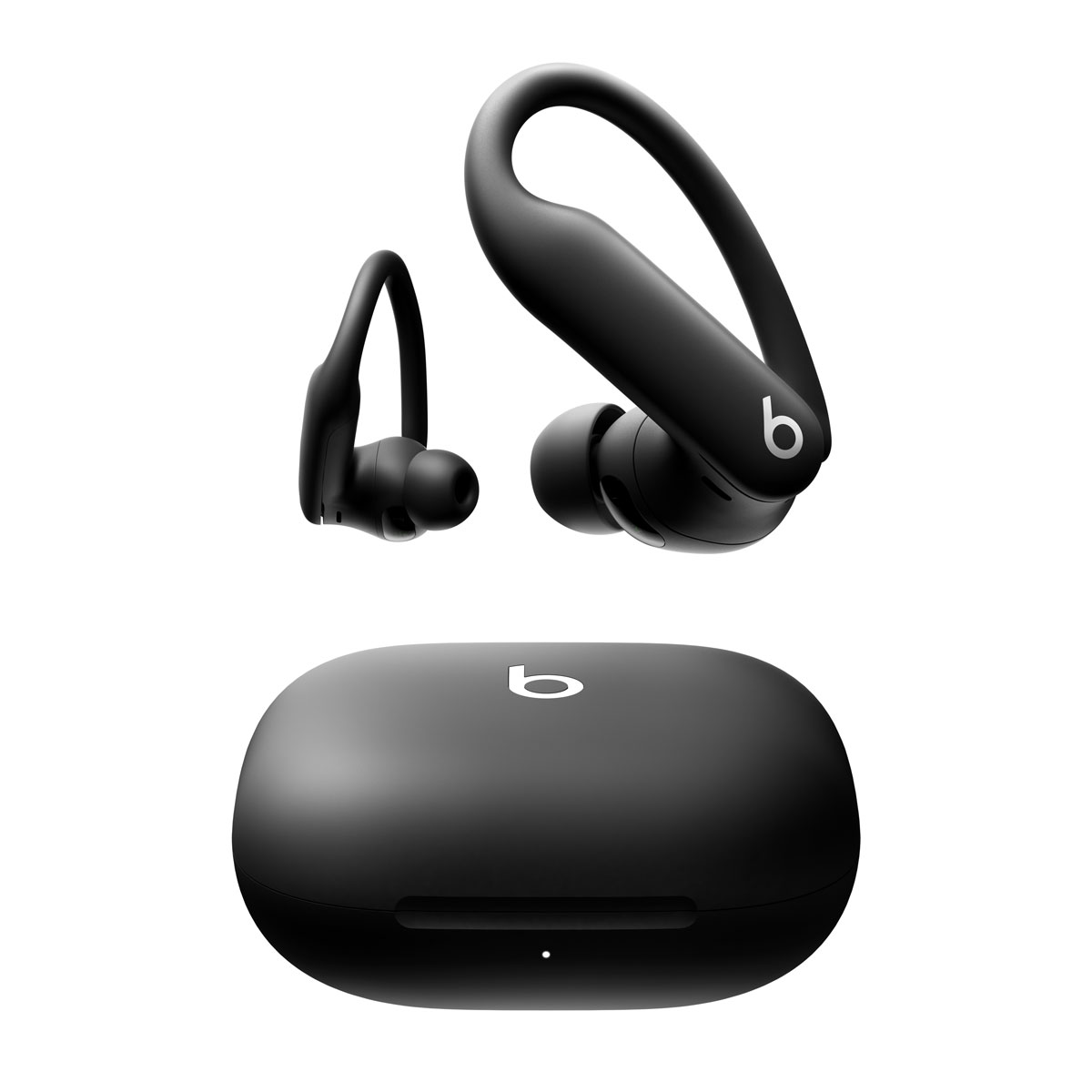 Primer plano de unos Powerbeats Pro 2 negro azabache.